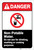 Danger: Non-Potable Water - Do Not Use for Drinking ANSI - Label