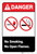 Danger: No Smoking/No Open Flames ANSI - Labels