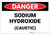 Danger: Sodium Hydroxide - Label