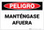 Danger: Keep Out - Spanish - Label