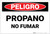 Danger: Propane No Smoking - Spanish - Label