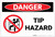 Danger: Tip Hazard - Label