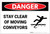 Danger: Stay Clear Of Moving Conveyors - Label
