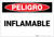 Danger: Flammable - Spanish - Label