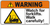 Warning - Watch for forklifts. Walk carefully! - Label