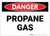 Danger: Propane Gas Landscape - Label