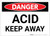 Danger: Acid Keep Away - Label