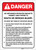 Danger: An Untrained Operator Subjects Himself to Injury or Death - Label
