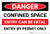 Danger: Entry Fatal Entry By Permit Only - Label