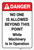 Danger: No One Is Allowed - Label