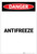 Danger: Antifreeze Portrait - Label