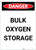 Danger: Bulk Oxygen Storage Portrait - Label