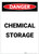 Danger: Chemical Storage Portrait - Label