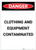 Danger: Clothing And Equipment Contaminated Portrait - Label