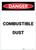 Danger: Combustible Dust Portrait - Label