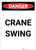Danger: Crane Swing Portrait - Label