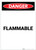 Danger: Flammable Portrait - Label