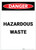 Danger: Hazardous Waste Portrait - Label