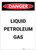 Danger: Liquid Petroleum Gas Portrait - Label