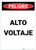 Danger: High Voltage Spanish Portrait - Label