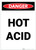 Danger: Hot Acid Portrait - Label