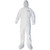 Kleenguard A40 coverall with zipper front elastic wrists and ankles, attached hood and boots