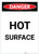 Danger: Hot Surface Portrait - Label
