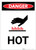 Danger: Hot with Icon Portrait - Label