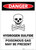 Danger: Hydrogen Sulfide - Poisonous Gas Portrait - Label