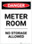 Danger: Meter Room No Storage Allowed Portrait - Label