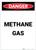 Danger: Methane Gas Portrait - Label