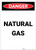 Danger: Natural Gas Portrait - Label