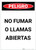 Danger: No Smoking And Open Flame - Spanish Portrait - Label