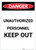 Danger: Unauthorized Personnel Keep Out Portrait - Label