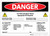 Danger: Arc Flash & Shock Hazard PPE Checklist Landscape - Label