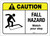 Caution: Fall Hazard ANSI - Label