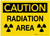 Caution: Radiation Area with Graphic - Label