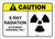 Caution: X-Ray Radiation ANSI - Label