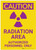 Caution: Radiation Area/Authorized Personnel Only Portrait - Label