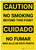 Caution: No Smoking Beyond This Point Bilingual (Spanish) - Label