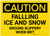 Caution: Falling Ice and Snow/Ground Slippery When Wet - Label
