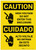 Caution: High Voltage Do Not Enter Enclosure Bilingual Spanish - Label