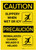 Caution: Slippery When Wet or Icy Portrait Bilingual Spanish - Label