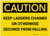 Caution: Keep Ladders Chained - Label