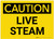 Caution: Live Steam - Label
