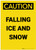 Caution: Falling Ice and Snow Portrait - Label