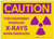 Caution: This Equipment Produces X Rays When Energized - Label