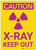 Caution: Radiation X Ray Keep Out Vertical with Graphic - Label