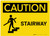 Caution: Stairway With Graphic - Label