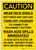 Caution: Wear Face Shield Batteries May Explode - Label